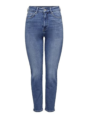 Bestseller A/S Damskie spodnie jeansowe ONLEMILY Stretch HW ST AK DNM CRO571NOOS, Medium Blue Denim, 30/30, Medium Blue Denim, 30W / 30L