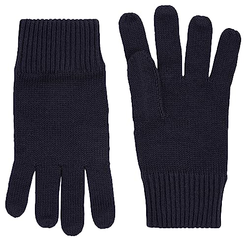 Tommy Hilfiger Essential Flag Knitted Gloves Rękawiczki Mężczyźni, Space Blue, rozmiar uniwersalny