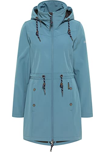 Schmuddelwedda Płaszcz softshell damski 34312880, niebieski jadeitowy, L