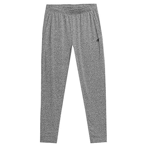 4F Spodnie męskie FNK, Cold Light Grey Melange, L