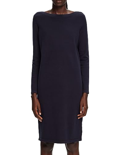 ESPRIT Sukienka z dekoltem w łódkę, grantowy, L