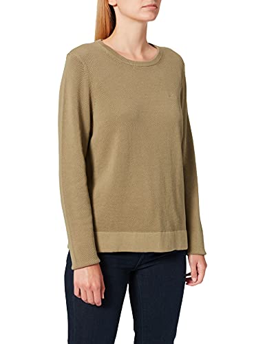 GANT Damski sweter z bawełny Pique dekolt w kształcie litery C