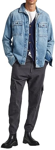 Pepe Jeans Spodnie męskie Nolan, Czarny (sprany w czarny), 34W / 32L