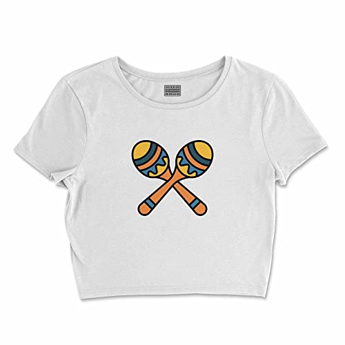 Bona Basics, Damski T-shirt basic, z nadrukiem cyfrowym, 100 bawełny, biały, swobodny, damski top, rozmiar: XL, biały, XL