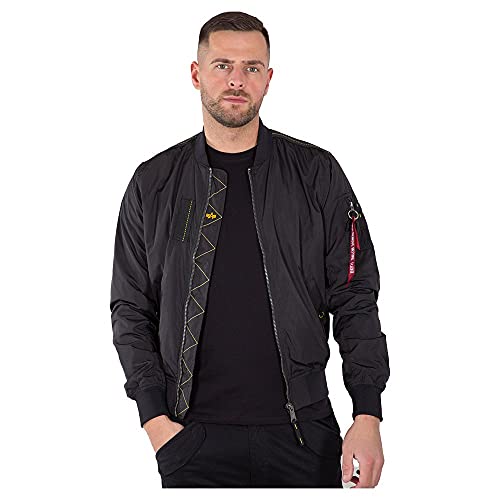 ALPHA INDUSTRIES Męska kurtka bomberka, czarny, L