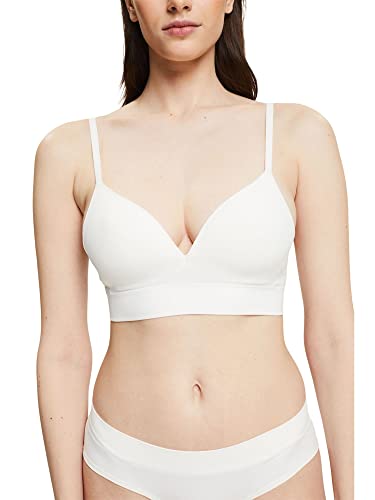 ESPRIT Damski bezszwowy komfort Grs. Biustonosz wyściełany, Off-White, 110B