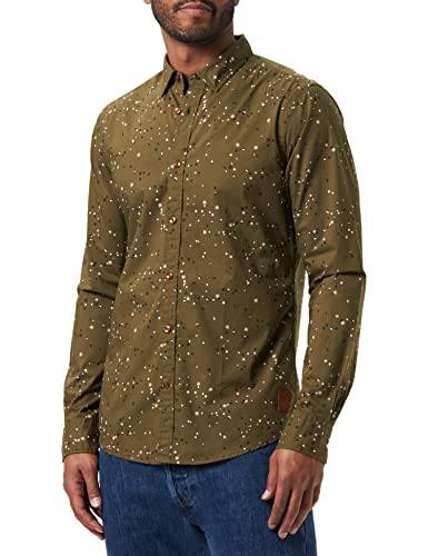 Scotch & Soda Męska koszula Slim Fit z nadrukiem popeliny, Combo A 0217, XL