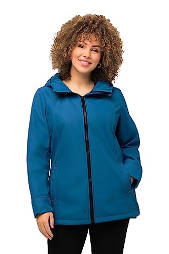 Ulla Popken Funktionsjacke, Softshell, Wasserabweisend Kurtka damska, Niebieski, 40/42