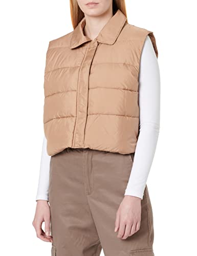 JACK&JONES damska kamizelka z recyklingu, wyściełana, z recyklingu kamizelka SN, tygrysie oko, rozmiar L, Tigers Eye, L