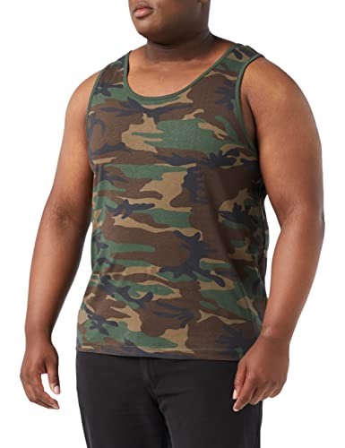 Brandit Męski tank top, koszulka na ramiączkach, Woodland, XL