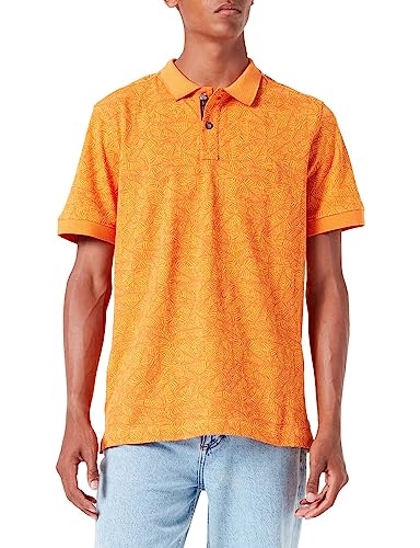 Camel Active Męska Koszulka Polo, Sun Orange, M