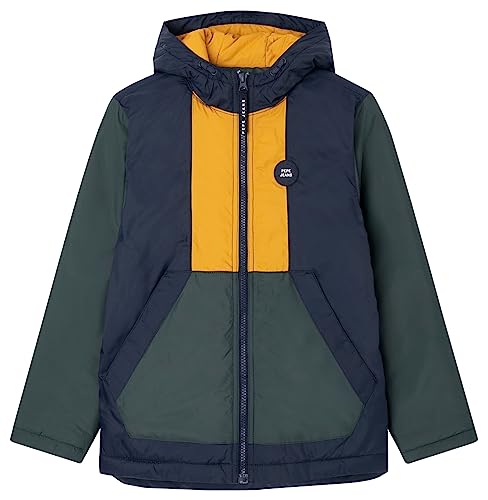 Pepe Jeans Wiatrówka dla chłopców Ares, Zielony (Regent Green), 14 lat
