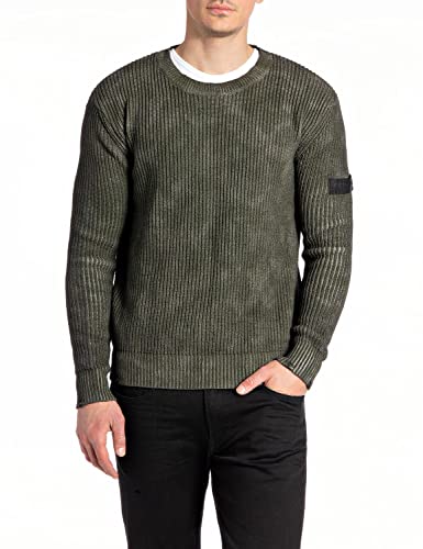Replay sweter męski, 010 szary, XL