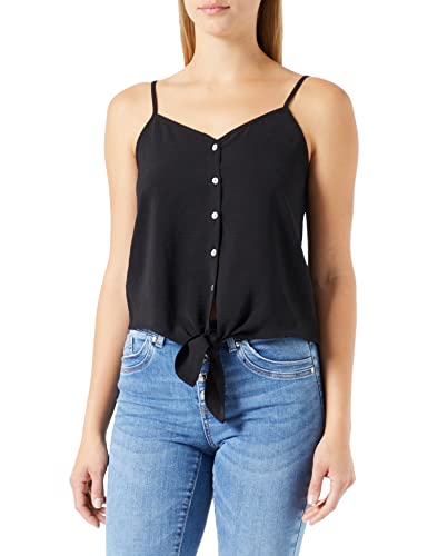 ONLY Onlmette Strap Button WVN Cs Top damski, czarny, M