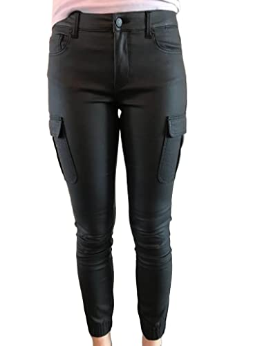 ONLY Onlmissouri Reg ANK Coated PNT spodnie damskie, czarny, (M) W / 32L