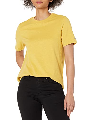 Superdry Authentic Cotton tee Koszulka damska, Żółty siarkowy, 32