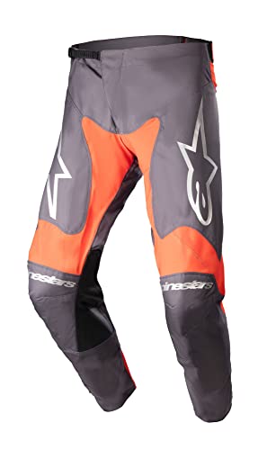 Alpinestars Racer Hoen spodnie motocrossowe (szare/pomarańczowe, 30)