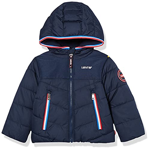 Levi's Kids Dziecięca kurtka Puffer LVN Mixed Media, Sukienka Blues, 6 Miesiące