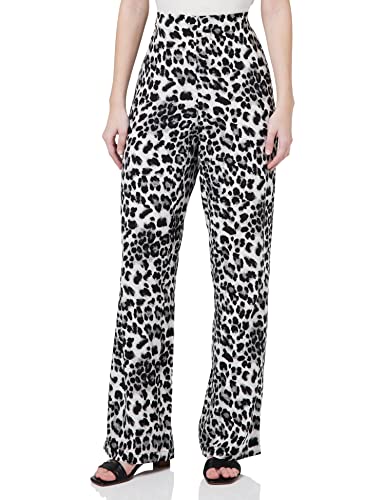 VERO MODA Vmeasy H/W Wide Pants WVN Ga spodnie damskie, Snow White/Aop:liv, M