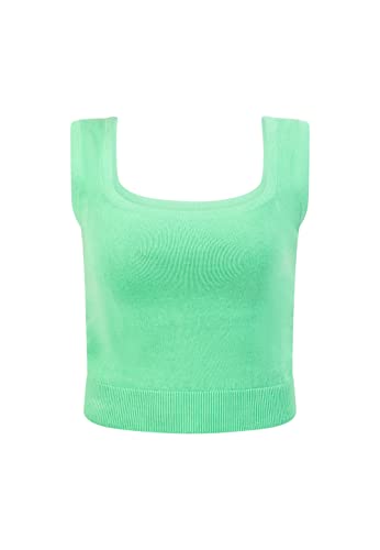 myMo Damska koszulka z dzianiny, jasnozielony, XS