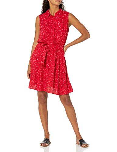 Amazon Essentials damska tkana bluzka bez rękawów, czerwona, folia, XXL