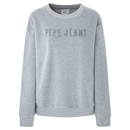 Pepe Jeans Damska bluza z kapturem Cacey, Szary (szary Marl), L