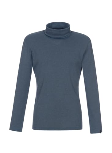 Trigema Damski sweter z golfem, niebieski (Jeans-melange 643), S