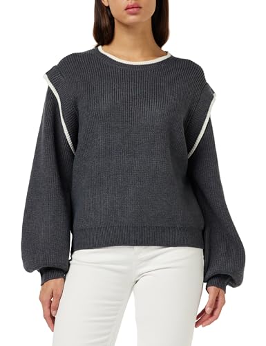 Minus Sweter damski Jayla Knit, Dziewięć żelazny szary, M