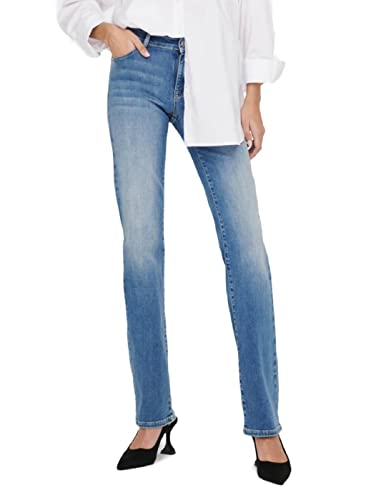 ONLY Onlalicia dżinsy damskie o regularnym kroju, niebieski (medium blue denim), 32W / 30L