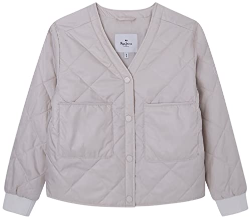Pepe Jeans Sheryline kurtka dla dziewczynek i dziewczynek, Beżowy (Off Lace), 10 lat