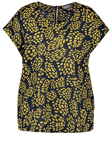 Samoon Damska bluzka 260060-21012, wzór Mood Blue, 42, Mood Blue we wzory, 42