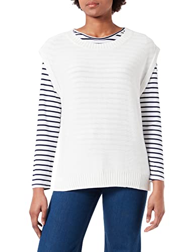 ESPRIT Damski sweter 032EO1I306, 110/OFF White, standard