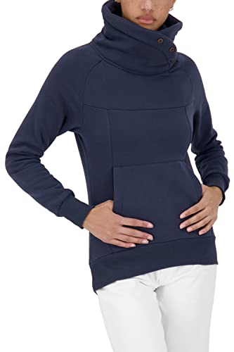 alife & kickin Damska bluza Violetak A bluza damska sweter ze stójką sweter XS-XXL, morski, L