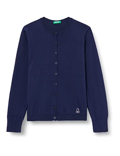 United Colors of Benetton Sweter kardigan dziewczęcy, Blu 252, M