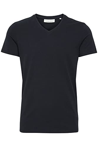 CASUAL FRIDAY CFLincoln V-Neck T-shirt męski z krótkim rękawem, z dekoltem w serek, krój slim fit, Night Navy (50442), XXL