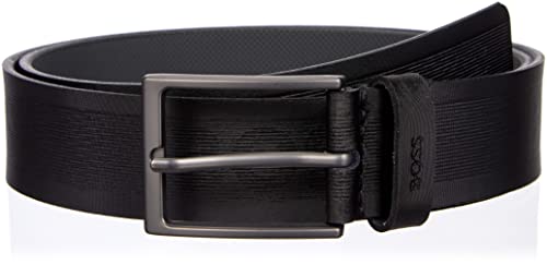 BOSS Pasek męski, Black1, 105 cm