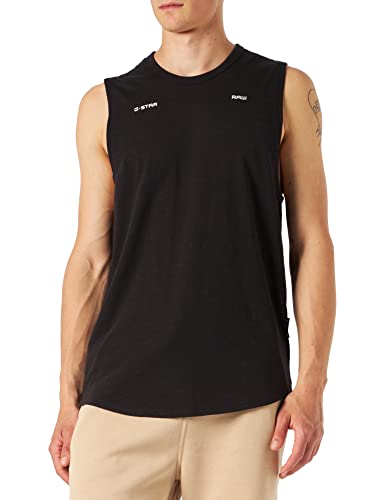 G-STAR RAW Męski t-shirt Lash Tank Top, Black (Dk Black C372-6484), M
