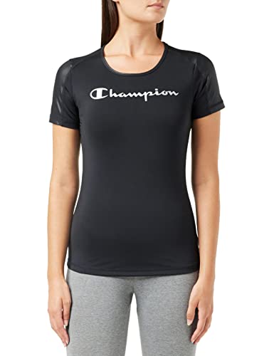 Champion t-shirt damski c-tech, czarny, L