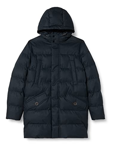 Geox Męska kurtka M Levico, Sky Captain/Black, 46