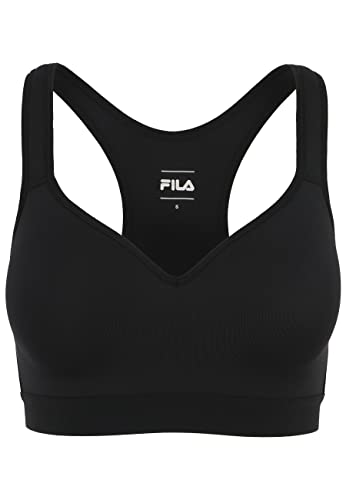 FILA Damski biustonosz sportowy Reut Medium Support, czarny, L