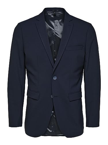 SELECTED HOMME Męska marynarka Slhslim-elon Blz Flex B Noos, Navy Blazer, 40 EU, granatowy blezer, 40