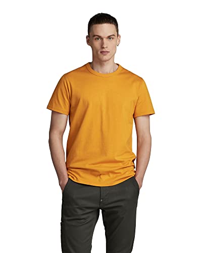 G-STAR RAW Męski t-shirt, żółty (Dull Yellow C336-1213), L, Żółty (Dull Yellow C336-1213), L