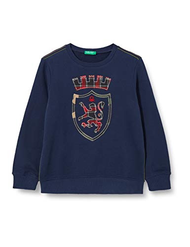 United Colors of Benetton Bluza chłopięca Maglia G/C M/L, Peacoat 252, XXL