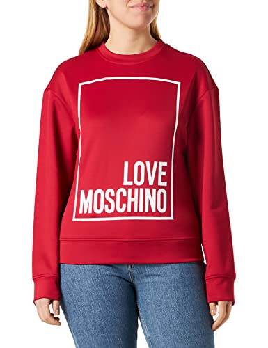 Love Moschino Damska bluza o kroju slim fit, z długim rękawem, RED, 40, czerwony