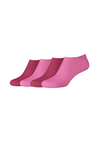 Camano Damskie skarpety Online Women Cotton fine Invisible Sneaker 4-pak skarpet, Phlox pink, 35/38, Phlox Pink, 39 EU