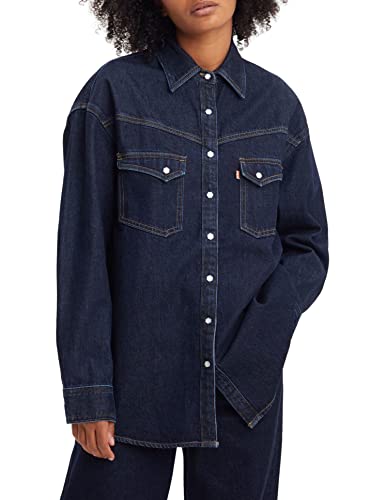 Levi's Damska koszula Denim Hemd, Dorsey XL Western Z3339 Indigo Rinse, XS