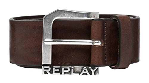 Replay Pasek męski, Brązowy (Fade Tobacco 117), 100