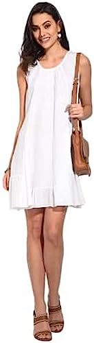 Bonateks, Długa sukienka z okrągłym kołnierzem, fałdami z przodu i krótkimi rękawami, 100% len, rozmiar DE: 38 rozmiar US: M, granatowa - wyprodukowano we Włoszech, niebieski, 38