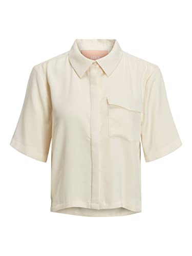 JACK & JONES Jjxx Jxlark Satin Ss Shirt Sn bluza damska, seedpearl, XS