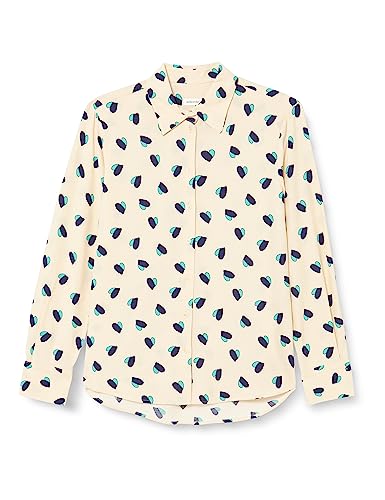 Seidensticker Damska bluzka z długim rękawem Regular Fit, turkusowy, 40